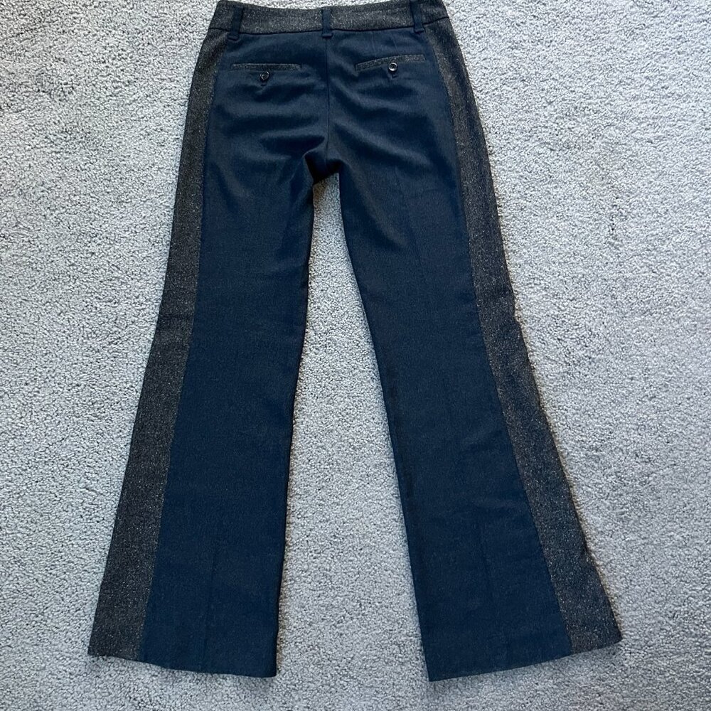 ANTHROPOLOGIE ELEVENSES THE BRIGHTON Mixed Tweed Colorblock Trousers Slacks 6T - Picture 4 of 15